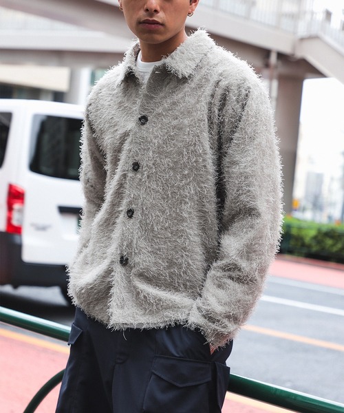 BEAMS（ビームス）の「リラックスフィット フリンジ シャツ（シャツ/ブラウス・メンズ・ベージュ系その他/ブラック・S/M/L/XL）」の5枚目の写真