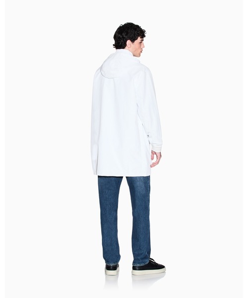 ARMANI EXCHANGE(アルマーニエクスチェンジ)の「【A|X アルマーニ エクスチェンジ】ラミネーテッドナイロン ストライプドカフ コート(モッズコート・メンズ・オフホワイト・X-SMALL/LARGE/MEDIUM/SMALL/X-LARGE)」の3枚目の写真