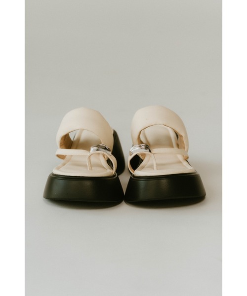 l motif thong sandals 【knuth marf】 metal motif thong sandals/2color | KNUTH MARF