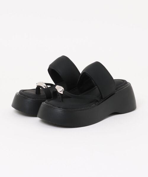 Knuth Marf（クヌースマーフ）の「Knuth Marf metal  motif thong sandals（サンダル・レディース・ブラック/オフホワイト・23/25/24）」の19枚目の写真