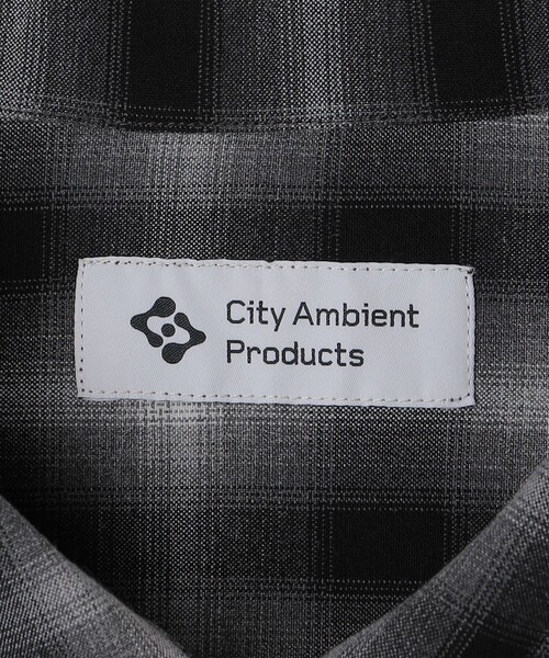City Ambient Products(シティアンビエントプロダクツ)の「City Ambient Products: オンブレ チェック シャツ ジップ アウター(シャツ/ブラウス・メンズ・ブラウン/ブラック・LARGE/MEDIUM/SMALL)」の9枚目の写真