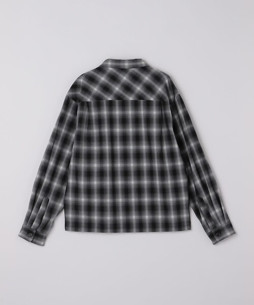 City Ambient Products(シティアンビエントプロダクツ)の「City Ambient Products: オンブレ チェック シャツ ジップ アウター(シャツ/ブラウス・メンズ・ブラウン/ブラック・LARGE/MEDIUM/SMALL)」の10枚目の写真