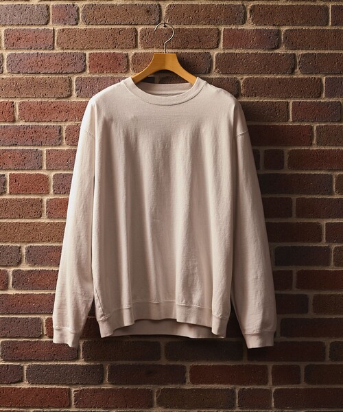 セール】SHIPS: AUTHENTIC コットン スウェット ロングスリーブ T