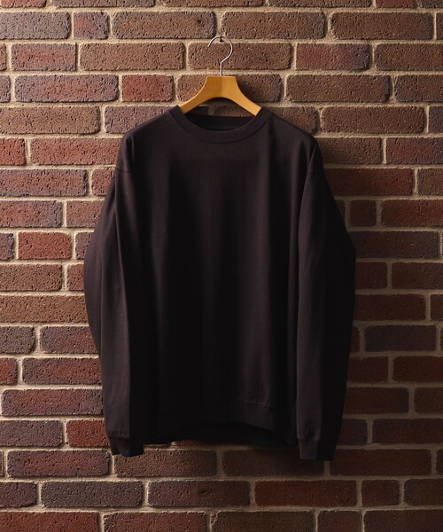 SHIPS: AUTHENTIC コットン スウェット ロングスリーブ Tシャツ