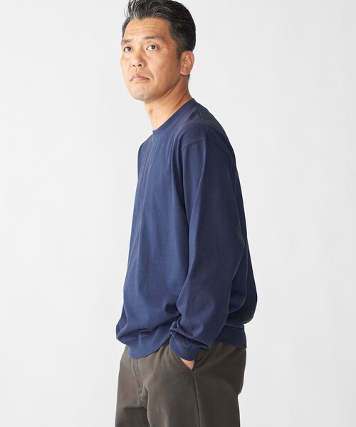 セール】SHIPS: AUTHENTIC コットン スウェット ロングスリーブ T