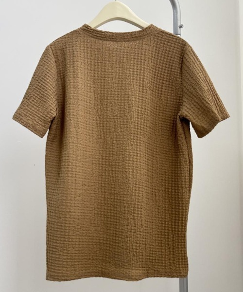 maison de LATIR（メゾンドラティール）の「ラフなのに上品な半袖トップス（Tシャツ/カットソー・レディース・ライトブラウン/ブラック/ホワイト・FREE）」の14枚目の写真