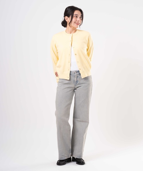 Levi's(リーバイス)の「Levi's/リーバイス スーパーソフト クルーネックカーディガン(カーディガン/ボレロ・レディース・イエロー・M/S/XS)」の7枚目の写真