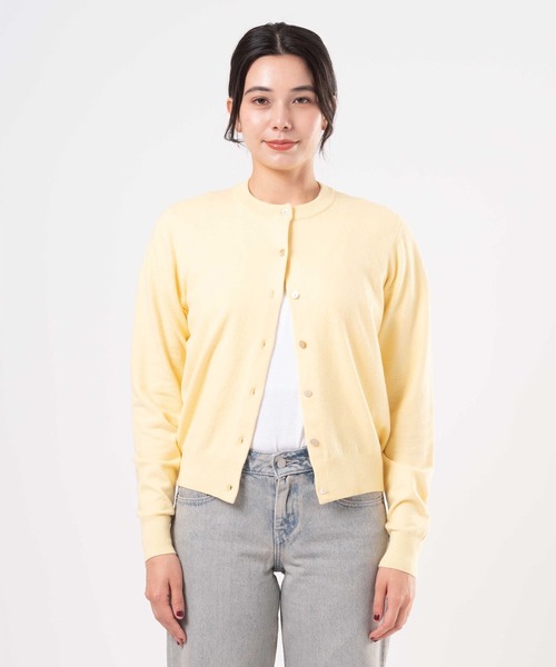 Levi's(リーバイス)の「Levi's/リーバイス スーパーソフト クルーネックカーディガン(カーディガン/ボレロ・レディース・イエロー・M/S/XS)」の2枚目の写真