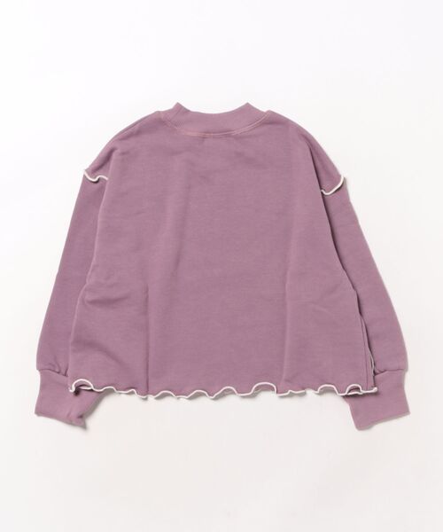 NHT（エヌエイチティー）の「エヌエイチティー メロー　トレーナー（スウェット・キッズ・ラベンダー/アイボリー/ブラック・110cm/120cm/130cm/140cm/150cm/160cm）」の16枚目の写真