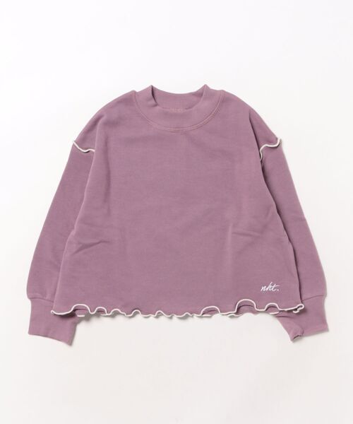 NHT（エヌエイチティー）の「エヌエイチティー メロー　トレーナー（スウェット・キッズ・ラベンダー/アイボリー/ブラック・110cm/120cm/130cm/140cm/150cm/160cm）」の14枚目の写真