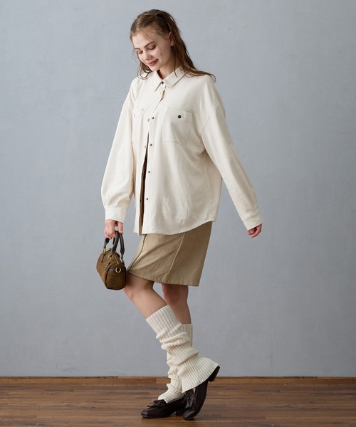 NICOLE CLUB（ニコル　クラブ）の「パイピングハーフパンツ（その他パンツ・レディース・チャコール/ベージュ/キャメル・MEDIUM）」の20枚目の写真