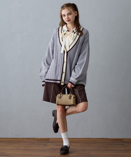 NICOLE CLUB（ニコル　クラブ）の「パイピングハーフパンツ（その他パンツ・レディース・チャコール/ベージュ/キャメル・MEDIUM）」の19枚目の写真