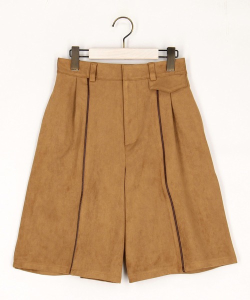 NICOLE CLUB（ニコル　クラブ）の「パイピングハーフパンツ（その他パンツ・レディース・チャコール/ベージュ/キャメル・MEDIUM）」の5枚目の写真