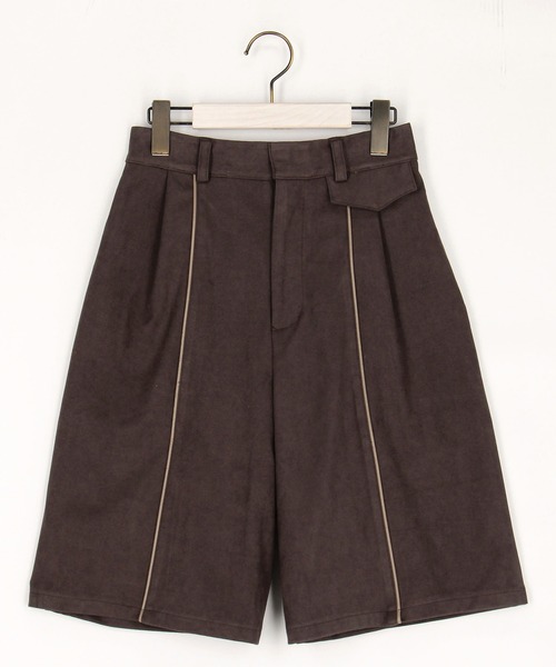 NICOLE CLUB（ニコル　クラブ）の「パイピングハーフパンツ（その他パンツ・レディース・チャコール/ベージュ/キャメル・MEDIUM）」の12枚目の写真