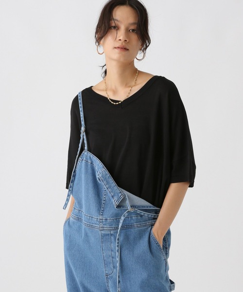 Elura（エルーラ）の「2WAYポンチョニット/588494（ニット/セーター・レディース・オレンジ/ブラウン/ライトブルー/ブラック・FREE）」の8枚目の写真