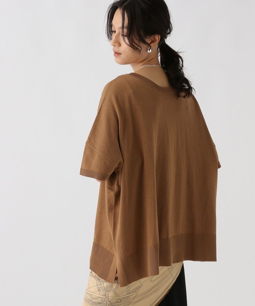 Elura（エルーラ）の「2WAYポンチョニット/588494（ニット/セーター・レディース・オレンジ/ブラウン/ライトブルー/ブラック・FREE）」の16枚目の写真