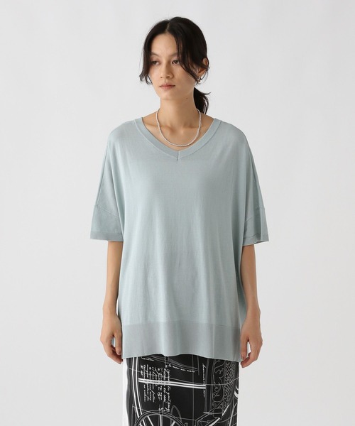 Elura（エルーラ）の「2WAYポンチョニット/588494（ニット/セーター・レディース・オレンジ/ブラウン/ライトブルー/ブラック・FREE）」の21枚目の写真