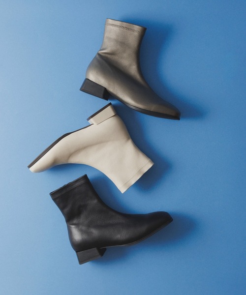 NICAL（ニカル）の「【NICAL】変形ヒールストレッチブーツ/554404（ブーツ・レディース・ブラック/アイボリー/ガンメタ・X-LARGE/LARGE/MEDIUM/SMALL）」の4枚目の写真