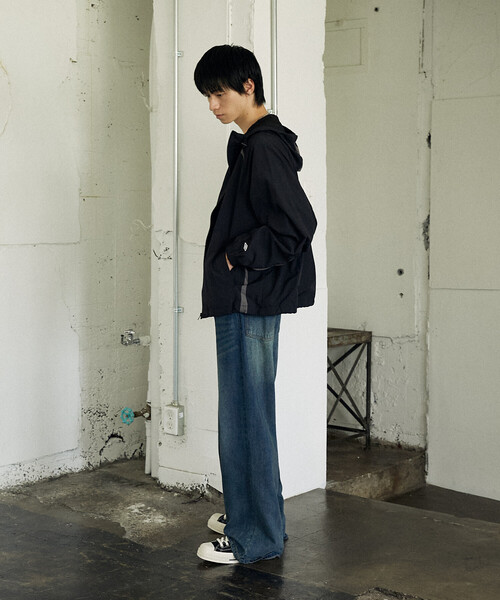 UMBRO（アンブロ）の「TECH NYLON HOODIE/テックナイロンフーディー/UMBRO別注(限定展開)（ナイロンジャケット・メンズ・ブラック/グレー・MEDIUM/LARGE）」の22枚目の写真