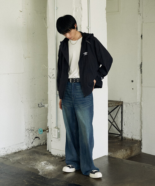 セール】TECH NYLON HOODIE/テックナイロンフーディー/UMBRO別注(限定