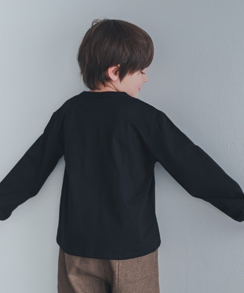 ZERO standerd(ゼロスタンダード)の「zero standard/ゼロスタンダード LIFE BE ロングTシャツ(Tシャツ/カットソー・キッズ・ブラック/オフホワイト/ベージュ・110cm/120cm/130cm/140cm/150cm/160cm/100cm)」の20枚目の写真