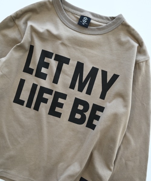 ZERO standerd(ゼロスタンダード)の「zero standard/ゼロスタンダード LIFE BE ロングTシャツ(Tシャツ/カットソー・キッズ・ブラック/オフホワイト/ベージュ・110cm/120cm/130cm/140cm/150cm/160cm/100cm)」の6枚目の写真