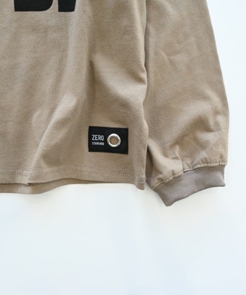 ZERO standerd(ゼロスタンダード)の「zero standard/ゼロスタンダード LIFE BE ロングTシャツ(Tシャツ/カットソー・キッズ・ブラック/オフホワイト/ベージュ・110cm/120cm/130cm/140cm/150cm/160cm/100cm)」の7枚目の写真