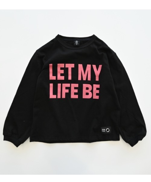 ZERO standerd(ゼロスタンダード)の「zero standard/ゼロスタンダード LIFE BE ロングTシャツ(Tシャツ/カットソー・キッズ・ブラック/オフホワイト/ベージュ・110cm/120cm/130cm/140cm/150cm/160cm/100cm)」の8枚目の写真