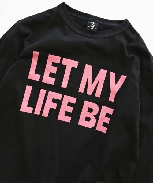 ZERO standerd(ゼロスタンダード)の「zero standard/ゼロスタンダード LIFE BE ロングTシャツ(Tシャツ/カットソー・キッズ・ブラック/オフホワイト/ベージュ・110cm/120cm/130cm/140cm/150cm/160cm/100cm)」の9枚目の写真