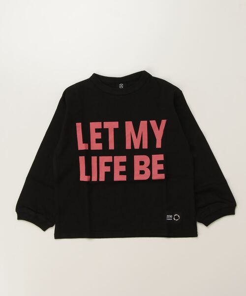 ZERO standerd(ゼロスタンダード)の「zero standard/ゼロスタンダード LIFE BE ロングTシャツ(Tシャツ/カットソー・キッズ・ブラック/オフホワイト/ベージュ・110cm/120cm/130cm/140cm/150cm/160cm/100cm)」の11枚目の写真
