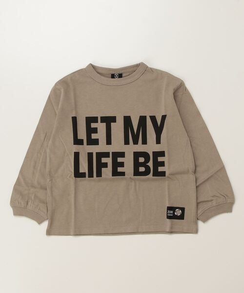 ZERO standerd(ゼロスタンダード)の「zero standard/ゼロスタンダード LIFE BE ロングTシャツ(Tシャツ/カットソー・キッズ・ブラック/オフホワイト/ベージュ・110cm/120cm/130cm/140cm/150cm/160cm/100cm)」の13枚目の写真