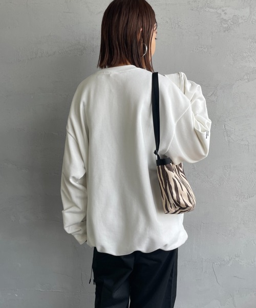 NANGA/ナンガ] 別注 ワンポイント刺繍ロゴ ドローコードスウェット