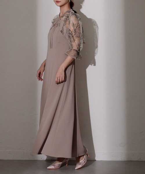 birei（ビレイ）の「刺繍ボレロ＆キャミソールワンピース（ドレス・レディース・ブルー系その他/ベージュ系その他/ベージュ系その他2/ブラック系その他/ブルー系その他2/ブラック系その他2・M）」の8枚目の写真