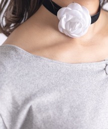 Vini（ヴィニ）の「【Vini】エレガント ローズ チョーカー（チョーカー）」