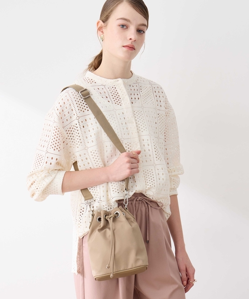 LE SOUK HOLIDAY(ルスークホリデー)の「ナイロンBAG(トートバッグ・レディース・ブラック/ダークブラウン/ベージュ・フリー)」の3枚目の写真
