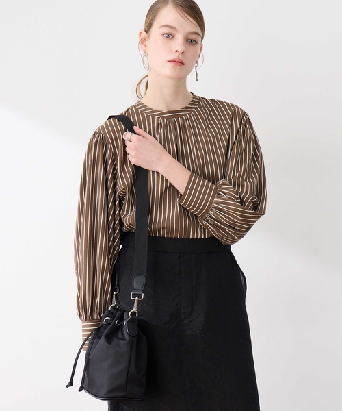 LE SOUK HOLIDAY(ルスークホリデー)の「ナイロンBAG(トートバッグ・レディース・ブラック/ダークブラウン/ベージュ・フリー)」の2枚目の写真