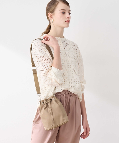 LE SOUK HOLIDAY(ルスークホリデー)の「ナイロンBAG(トートバッグ・レディース・ブラック/ダークブラウン/ベージュ・フリー)」の5枚目の写真