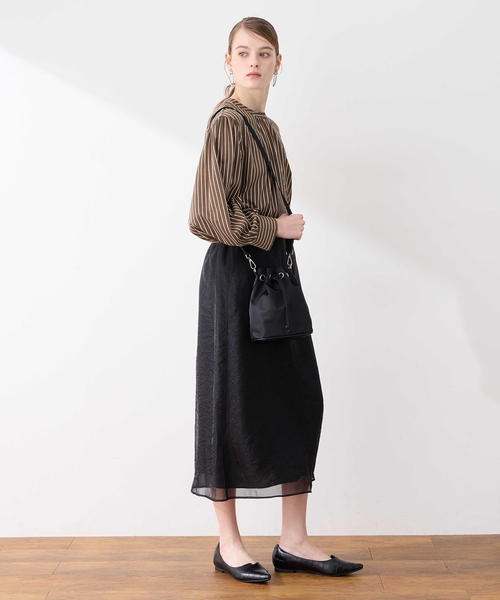 LE SOUK HOLIDAY(ルスークホリデー)の「ナイロンBAG(トートバッグ・レディース・ブラック/ダークブラウン/ベージュ・フリー)」の8枚目の写真