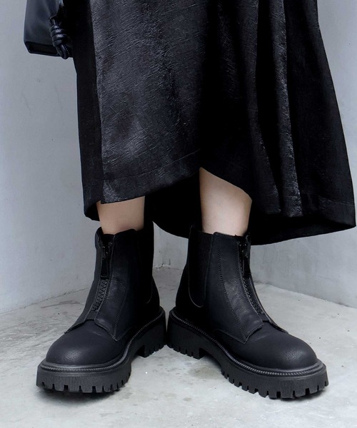 Bulue.】内ゴアショートブーツ（ブーツ）｜Bulue.（ブルー）の