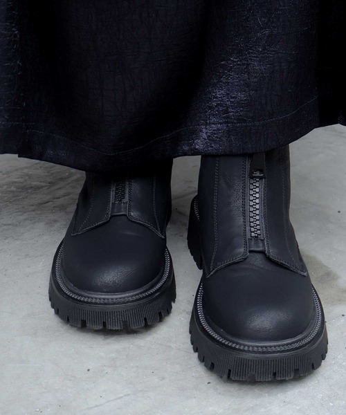 Bulue.（ブルー）の「【Bulue.】内ゴアショートブーツ（ブーツ・レディース・ブラック・36/37/38/39/40）」の7枚目の写真