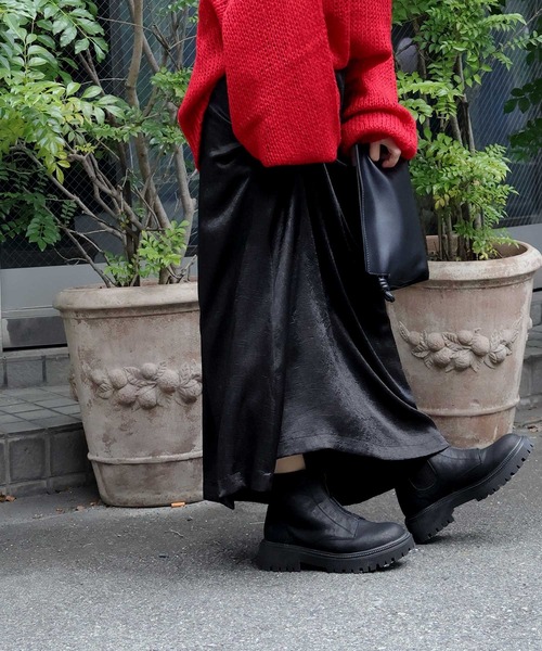 Bulue.（ブルー）の「【Bulue.】内ゴアショートブーツ（ブーツ・レディース・ブラック・36/37/38/39/40）」の10枚目の写真