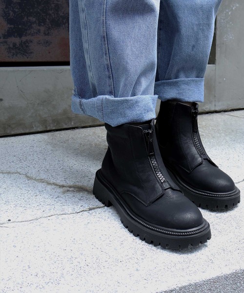 Bulue.（ブルー）の「【Bulue.】内ゴアショートブーツ（ブーツ・レディース・ブラック・36/37/38/39/40）」の14枚目の写真