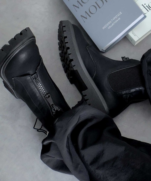 Bulue.（ブルー）の「【Bulue.】内ゴアショートブーツ（ブーツ・レディース・ブラック・36/37/38/39/40）」の19枚目の写真