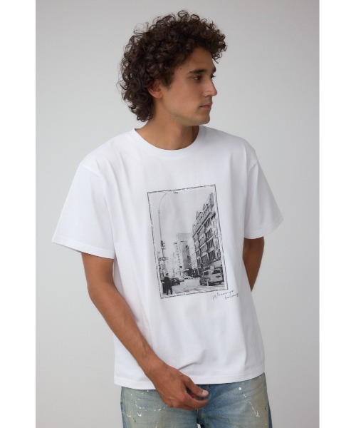 AZUL by moussy(アズールバイマウジー)の「モノクロームストリートTシャツ(Tシャツ/カットソー・メンズ・ホワイト系その他/ホワイト/ブラック/ブラック系その他・MEDIUM/LARGE)」の13枚目の写真