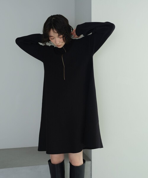 セール】＜EMMEL REFINES＞EM HWフロントジップ ミニワンピース