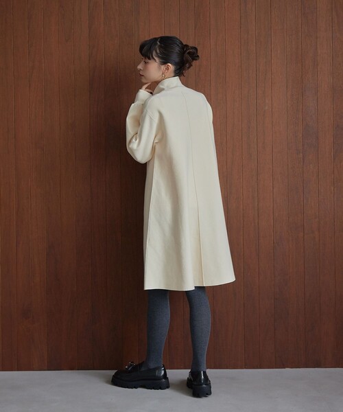 EMMEL REFINES(エメルリファインズ)の「<EMMEL REFINES>EM HWフロントジップ ミニワンピース(ワンピース・レディース・オフホワイト/ブラック・FREE)」の7枚目の写真