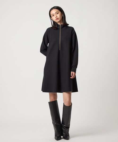 EMMEL REFINES(エメルリファインズ)の「<EMMEL REFINES>EM HWフロントジップ ミニワンピース(ワンピース・レディース・オフホワイト/ブラック・FREE)」の8枚目の写真