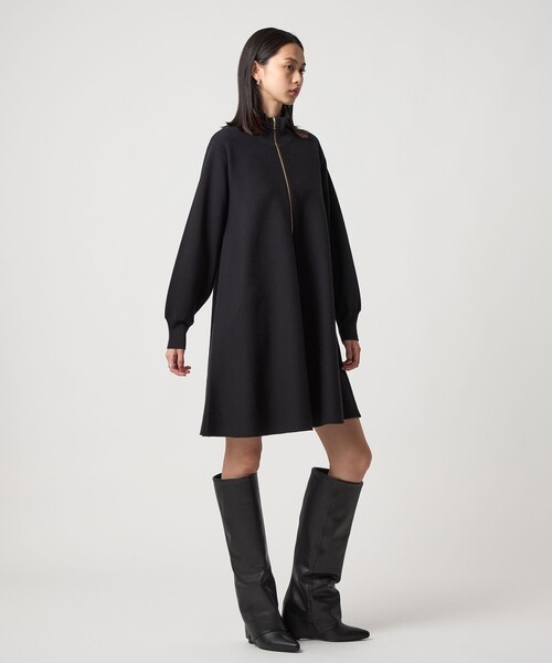 EMMEL REFINES(エメルリファインズ)の「<EMMEL REFINES>EM HWフロントジップ ミニワンピース(ワンピース・レディース・オフホワイト/ブラック・FREE)」の12枚目の写真