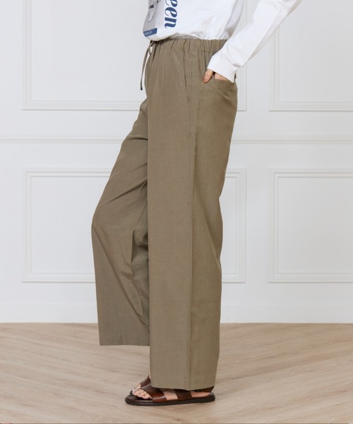 INED（イネド）の「リラックスジャージパンツ（その他パンツ・レディース・ブラック/カーキ/ベージュ・7号/9号/11号）」の9枚目の写真
