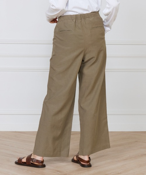 INED（イネド）の「リラックスジャージパンツ（その他パンツ・レディース・ブラック/カーキ/ベージュ・7号/9号/11号）」の10枚目の写真